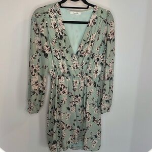 Mint Green Floral Dress